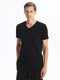 V Neck Short Sleeve Combed Cotton Men's T-shirt